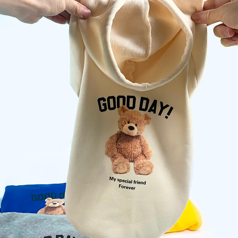 Xs-xxl téli új kutya sztreccs kabát kisállat aranyos medve meleg kapucnis kültéri pulóver nagy és közepes kölyök husky bulldog pomerániai mackó