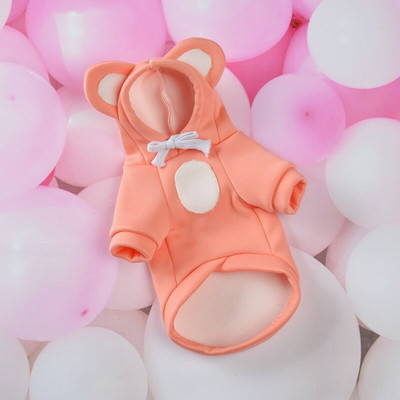 Hanorace pentru câini de companie Haine pentru câini de talie mică, mijlocie, adorabilă, caldă, cu două picioare, îmbrăcăminte prietenoasă cu pielea, pentru cățeluș, pisică, haină, jachetă pentru animale de companie