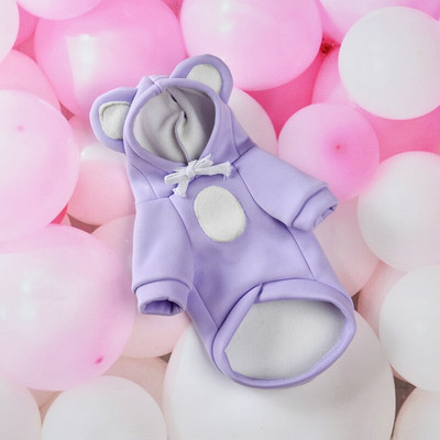 Hanorace pentru câini de companie Haine pentru câini de talie mică, mijlocie, adorabilă, caldă, cu două picioare, îmbrăcăminte prietenoasă cu pielea, pentru cățeluș, pisică, haină, jachetă pentru animale de companie