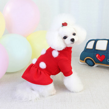 Φόρεμα για σκύλους Φθινόπωρο Χειμερινό Πουλόβερ για σκύλους Μικρά Μεσαία Σκυλιά Κορίτσι Ζεστό Φόρεμα Σκυλιά Σκύλος Κουτάβι Γιορκσάιρ Στολή