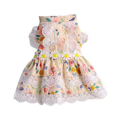 Oblečenie pre domáce zvieratá pre psy a mačky, roztomilé kvetinové letné šteňacie sukne, princezná, šaty pre domáce zvieratá, párty, sukňa pre malé psy, oblečenie pre psov, oblečenie pre psov, ropa pero