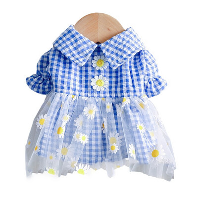 Oblečenie pre domáce zvieratá pre psy a mačky, roztomilé kvetinové letné šteňacie sukne, princezná, šaty pre domáce zvieratá, párty, sukňa pre malé psy, oblečenie pre psov, oblečenie pre psov, ropa pero