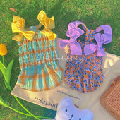 Kikilips kleit Lemmiklooma Koera Riided Kass Õhuke ruuduline seelik Riietus Koerad armsad Väike Chihuahua Suvelilla Hingav Tüdruk Chihuahua