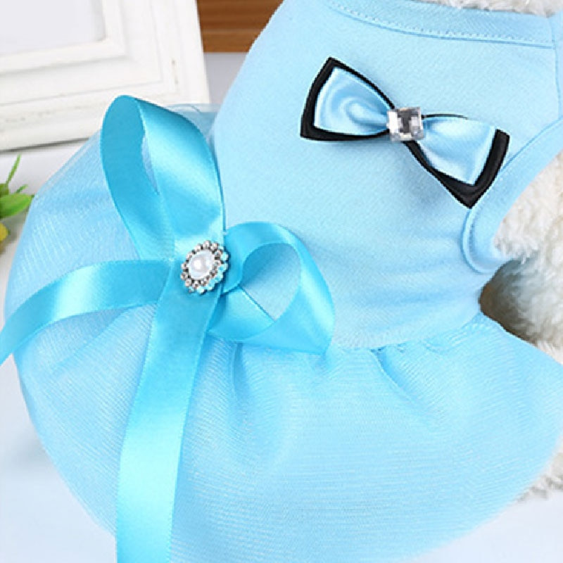 2021. aasta uus Crystal Bowknot koeraseelik lemmikloomariie suvine armas ja lahe hingav koerakleidiriietus väikestele keskmistele koertele Suurus XS-2XL