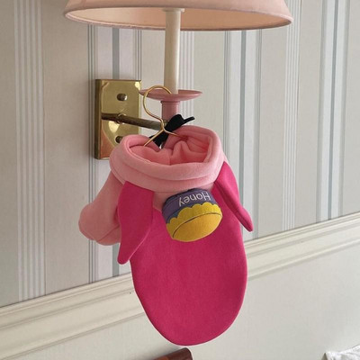 Sweet Cartoon Karu Kõrvad Hoodie Talvine Lemmiklooma Koera Riided Mesi Müts Reguleeritav Fliismantlid Väikeste Keskmiste Koerte Riietustele Ropa Perro