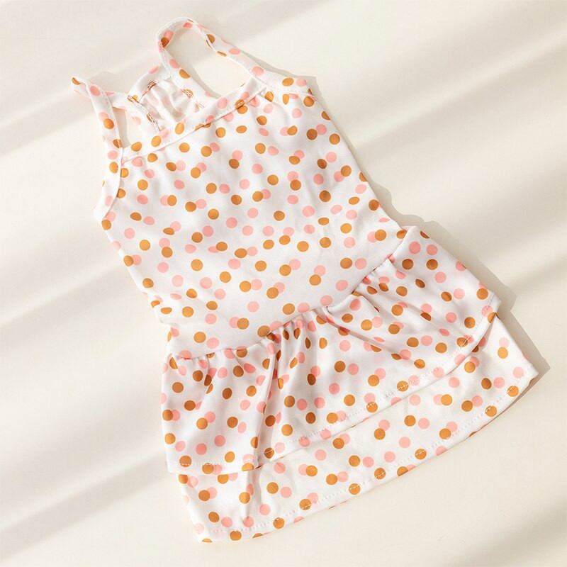 Nauji gyvūnų raštai naminių šunų drabužiai Vasaros šaunios suknelės marškinėliai, sijonas, skirtas mažoms vidutinėms katėms, pudelio mopso suknelės liemenėms