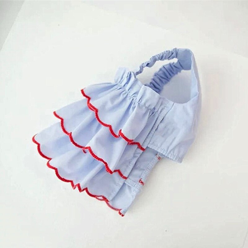 Rochie dintr-o bucată de prințesă pentru animale de companie Haine pentru câini drăguț pentru cățeluș de vară Camisole cu secțiune subțire Rochie de mireasă de pluș Pulover pentru câini de companie