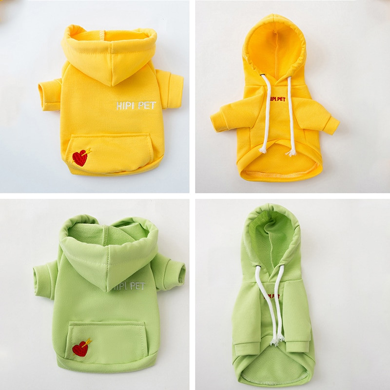 Aranyos kapucnis kisállat kutyaruha kis kutyáknak Rajzfilm meleg kutyaruházat kiskutya macska pulóver Teddy bulldog chihuahua jelmez kabát