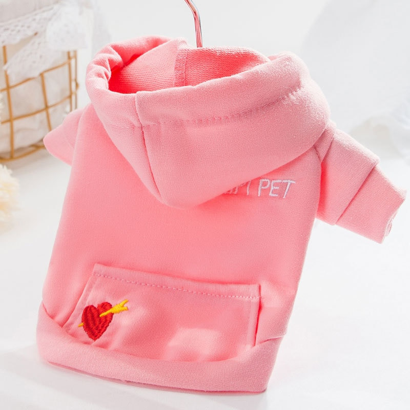 Aranyos kapucnis kisállat kutyaruha kis kutyáknak Rajzfilm meleg kutyaruházat kiskutya macska pulóver Teddy bulldog chihuahua jelmez kabát