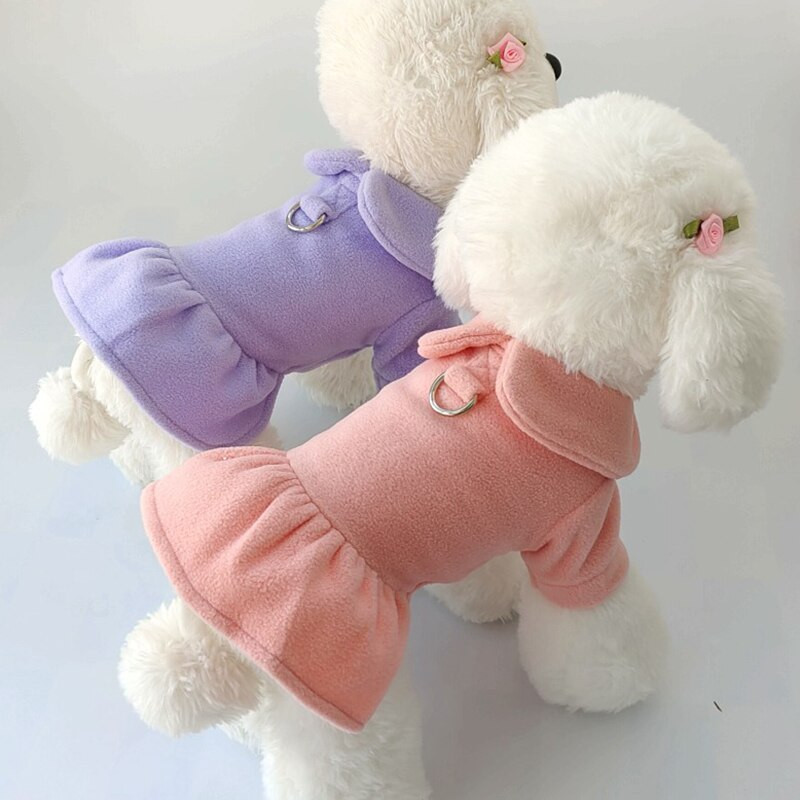 Lemmikloomakleit Printsess Seelik Kutsika Riided Villane Printsessi Seelik Jõulurakmed Tõmbeköis Väike koeramantel