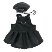 Rochii negre cu praștie în stil întunecat Haine pentru câini de vară pentru câini de talie mică și mijlocie Fusta Yorkshire Cățeluș Îmbrăcăminte prințesă Ropa Perro