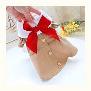 Prabangūs šunų drabužiai Rudens žiemos šuniuko katės striukė Perlų dekoro suknelė mažiems vidutiniams šunims York Pups Tutu Sijonas Apranga Šuo Striukė