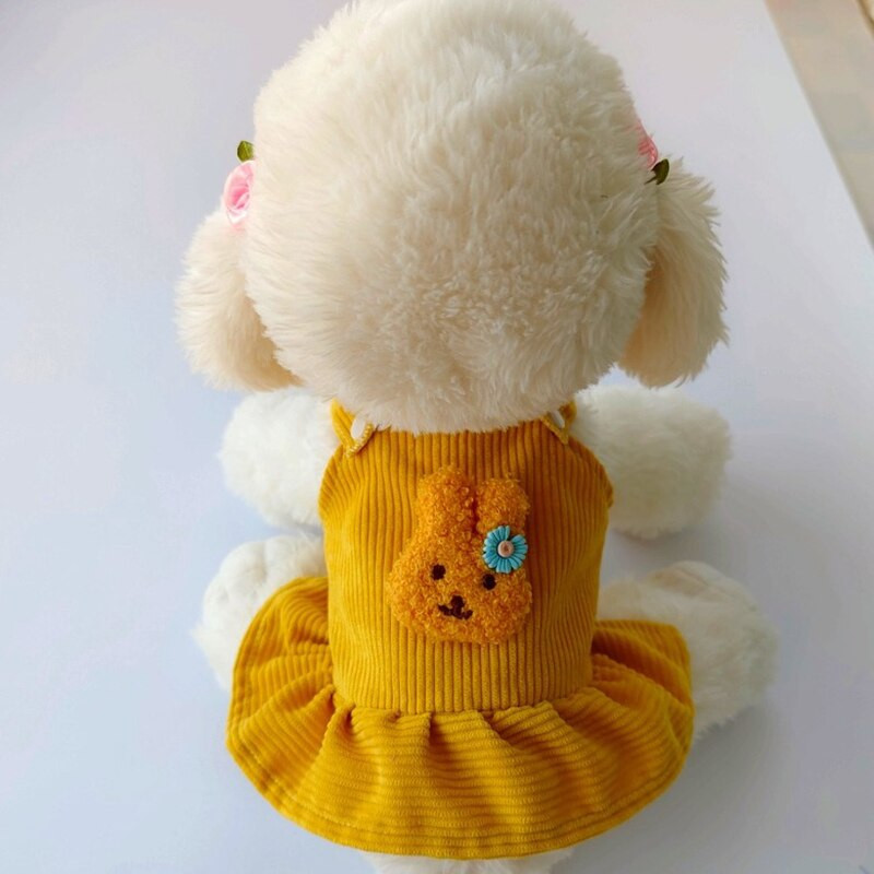 Oblečenie pre domáce zvieratá, oblečenie pre psov, manšestrová vesta, malý pes, šteniatko, mačka, sukňa, jeseň/zima, roztomilý kostým pre domáce zvieratá, oblečenie pre domáce zvieratá, kabát, bunda, šaty