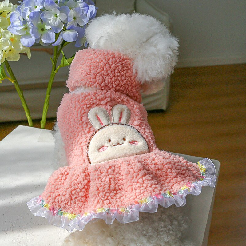 Aranyos nyúl hercegnő kis kutya ruhák kabát macska szoknya ruhák szoknya labda sál kutyáknak kölyök mackó Chihuahua kutya macska jelmez