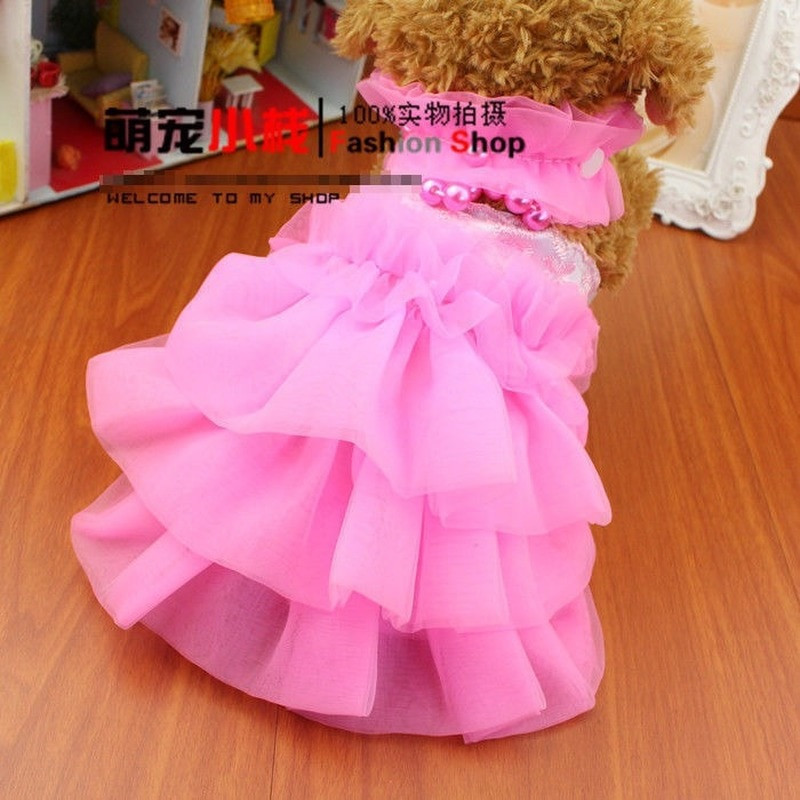 Koerariided väikestele koertele Kutsikate riided Uus suvine pulmakleit Printsess