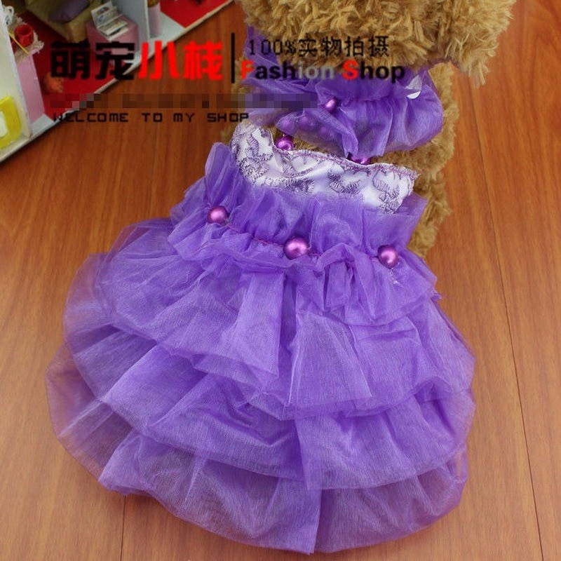 Koerariided väikestele koertele Kutsikate riided Uus suvine pulmakleit Printsess