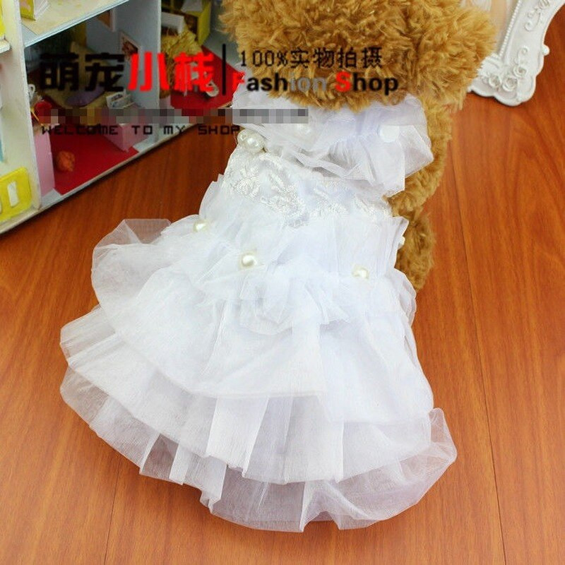 Koerariided väikestele koertele Kutsikate riided Uus suvine pulmakleit Printsess