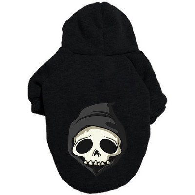 Haina pentru câini de Halloween pentru animale de companie, Hanorac cald mare de buldog francez Schnauzer toamna iarnă, haine de lux pentru căței XS-9XL