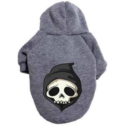Haina pentru câini de Halloween pentru animale de companie, Hanorac cald mare de buldog francez Schnauzer toamna iarnă, haine de lux pentru căței XS-9XL