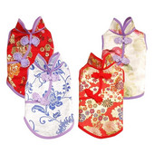 Πρωτοχρονιάτικες στολές σκυλιών Ρούχα για κουτάβι Φορέματα Cheongsam για μικρά σκυλιά γάτες κατοικίδια κατοικίδια Κοστούμια δυναστείας Τανγκ Ρούχα για κατοικίδια σε κινέζικο στυλ