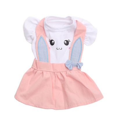 Rochie pentru câini și pisici, desene animate, design pulover, cățeluș, haine de primăvară/vară, îmbrăcăminte