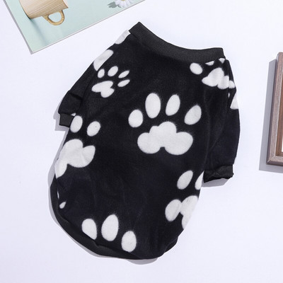 Pohodlné flanelové mikiny pre psov, teplé zimné pyžamo pre malých psov, labka, kosť, srdce, potlač, dizajn, šteniatko, oblečenie pre čivavu yorkshirský teriér