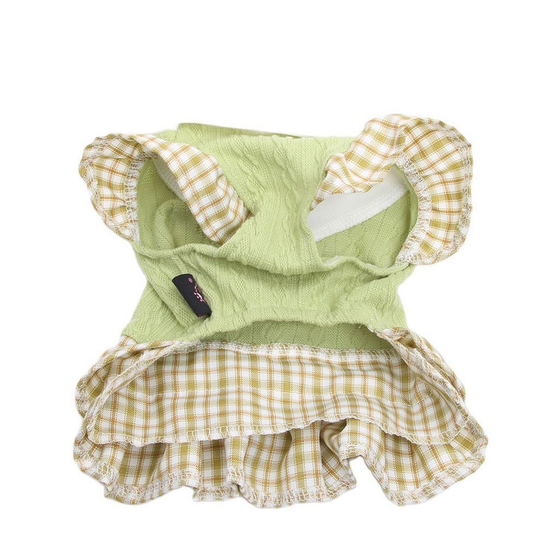 Câini și pisici Cămașă rochie Design în carouri Cățeluș de companie Fusta pufoasă Haine de primăvară/vară Îmbrăcăminte 4 mărimi