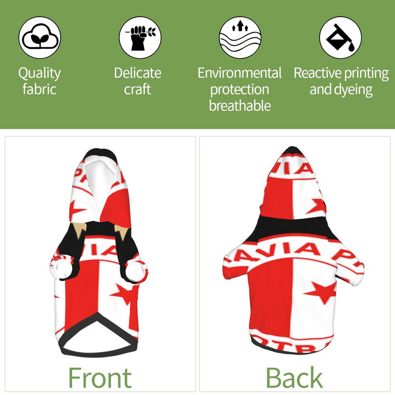 Sk Slavia Praha 3462 Kutyaruhák Kutya kapucnis pulóverek Pulóverek Ruhák Kutyának Kutyának Pulóverek Ruhák Spitznek Téli Kutya Jumpsuit