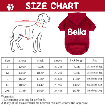 Προσαρμοσμένες κουκούλες για σκύλους Μεγάλα ρούχα για σκύλους Εξατομικευμένα ρούχα με ονόματα κατοικίδιων Ρούχα γαλλικά μπουλντόγκ για μικρά μεσαία μεγάλα σκυλιά S-2XL