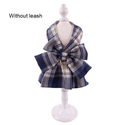 Kutya hám és póráz szett Kockás, puha, légáteresztő macskaruhák mellény kölyökkutyáknak Ruha Teddy Bichon Kisállat-kiegészítők XS-L