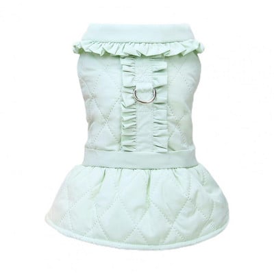 Graži naminių gyvūnėlių suknelė, lėlės apykaklė, šilta, lengva žiema lauke mergaitės šuniukas šuniukas šuniukas drabužiai naminių gyvūnėlių reikmenys