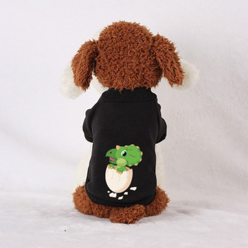 Кучешки дрехи Аксесоар за кученца Топли дрехи Пуловер за домашни любимци Есен Зима Удобна мека плюс кадифена издръжлива сладка кучешка риза