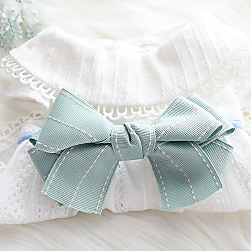 Noble White Dog Peokleit Lemmiklooma kleit vöörisõlmega Disain Dekoratiivne hingav lemmikloomakoerad kassid Varrukateta kleit Printsesskleidid kuumad