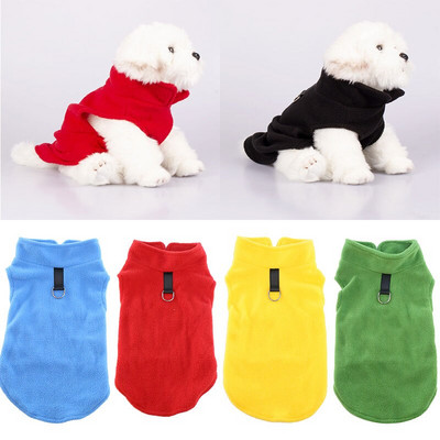 Soft Fleece Dog Clothes For Small Dogs Winter Warm Puppy Cats Vest Shih Tzu Chihuahua Clothing French Bulldog Jacket Pug Coats