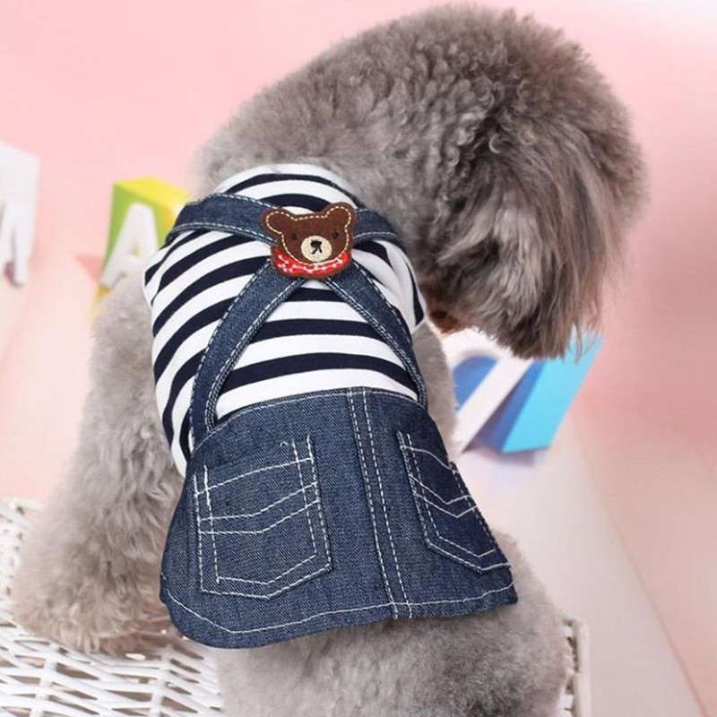 Armsad lemmikloomad Riided Yorkshire`i terjerite koertele Väikesed kutsikad Väikesed loomad Tõud Triibulised Suvised Pulmad Printsess Kasside Kleidid