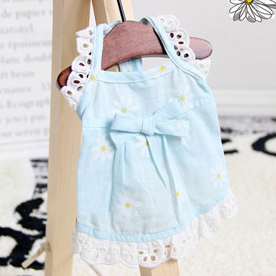 Kvetinové potlačené šaty pre psov, sukne pre mačky, traky, sladké oblečenie pre psy, letné priedušné oblečenie pre dievčatá a chlapcov, malé čivavy