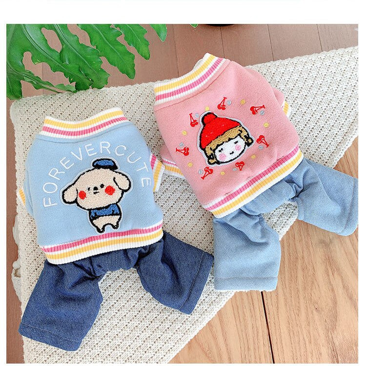 [2021. aasta kuum müük] Koera sügis/talvine kampsun Lemmiklooma koera kutsikas kaisupommeri šnautser bichon väike koer riided lemmiklooma riided