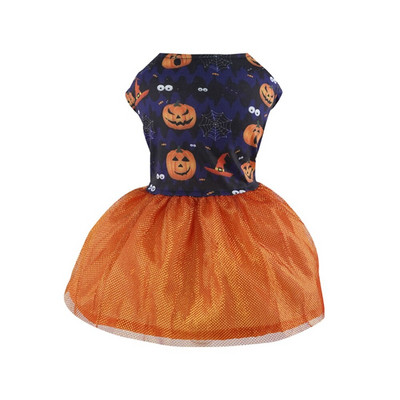Halloweeni lemmiklooma koerte seelik koera kutsika cosplay kostüüm kõrvitsa pealuu print lemmiklooma kostüüm Halloweeni peoriided uhke kleidi rõivad