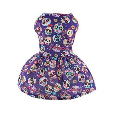 Halloweeni lemmiklooma koerte seelik koera kutsika cosplay kostüüm kõrvitsa pealuu print lemmiklooma kostüüm Halloweeni peoriided uhke kleidi rõivad
