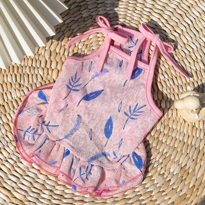 Mood puuvillased lemmikloomariided armsad puuviljamustrilised kleidid T-särgid armastavad ülikonnad Väikesed keskmised kassi koerte riided lemmikloomatarbed koera seelikud