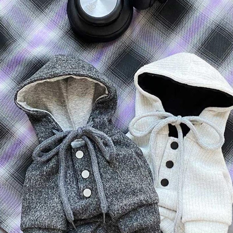 Χειμερινό χαριτωμένο κουνέλι, χαλαρή έκδοση ρούχων για σκύλους με διπλό πάχυνση με κουκούλα με κουκούλα για σκύλους, γάτες για κατοικίδια κουτάβι Schnauzer Poodle ζεστό παλτό για σκύλους