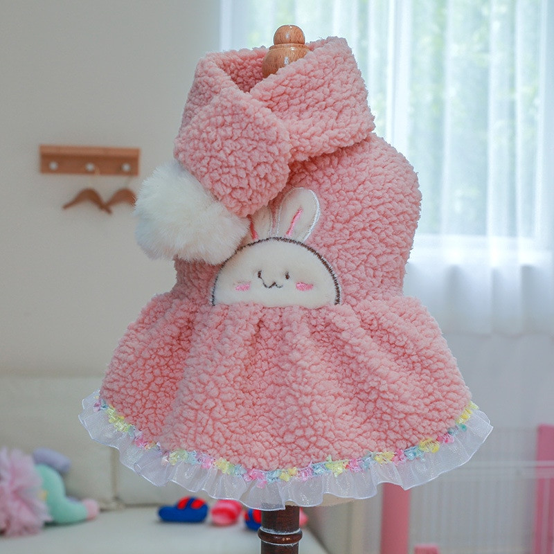 Rózsaszín polár lány kisállat ruhák kutyaruhák ősz tél vastag meleg chihuahua máltai macska kabát kabát jelmez kiskutya állat mopsz