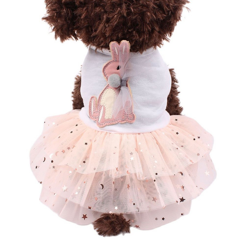Fată Câine Pisică Rochie Fusta Iepure Stele Design Animal de companie Cățeluș Tricou Primăvară/vară Haine Îmbrăcăminte