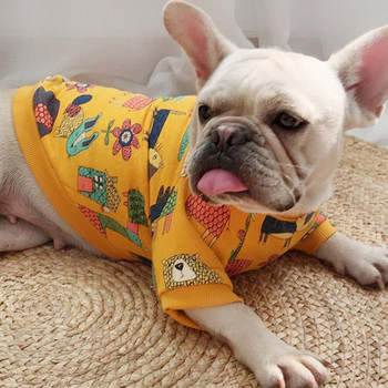 Семейни дрехи за кучета Miflame Френски булдог Корги Модни качулки за домашни кучета за малки кучета Суичъри Подходящи екипи за куче и собственик