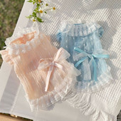 Pitskleit Lemmiklooma Koera Riided Kass Õhukesed Magusad Riided Koerad Printsess Seelik Väike Chihuahua Suvine Roosa Hingav Tüdruk Poiss Chihuahua