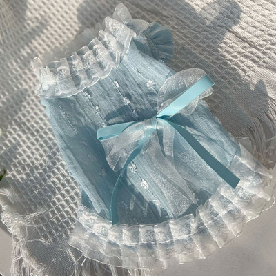 Pitskleit Lemmiklooma Koera Riided Kass Õhukesed Magusad Riided Koerad Printsess Seelik Väike Chihuahua Suvine Roosa Hingav Tüdruk Poiss Chihuahua