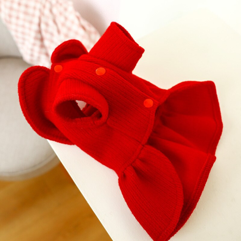 Lemmiklooma soe kampsun sügistalv keskmine väike koerariided magus punane kleit jõulukostüüm kassipoeg kutsikas põdra kapuuts malta puudel