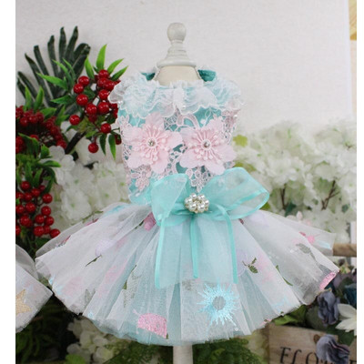 Koerakleit Luksuslik Koerte Kleit Tikand Pits Tutu Weeding Seelik Suvekleit Chiwawa Kleit Pulmapeo Riided H8-2