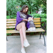 Noile haine pentru câini Îmbrăcăminte pentru animale de companie de primăvară și vară Îmbrăcăminte părinți-copii care se potrivesc cu culorile bumbac pur șase mărimi