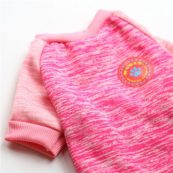 2021 Сладко розово облекло за домашни любимци Кучешки пуловери за малки кучета Зимни топли дрехи за йоркширски териер Зимни дрехи за кученца за чихуахуа
